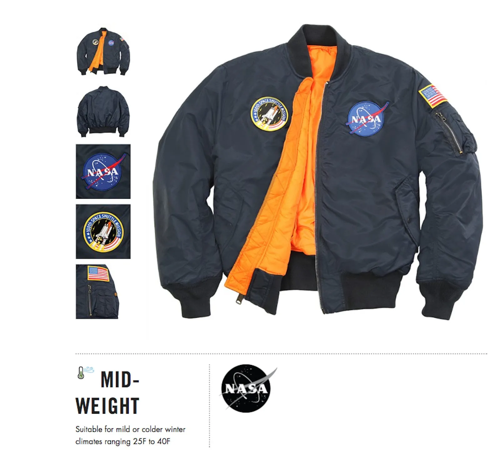 Alpha Industries Nasa MA-1 Flight Jacket