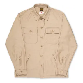 BWS-03 MILITARY OVERSHIRT 10 oz. sand military twill (lot 2023)