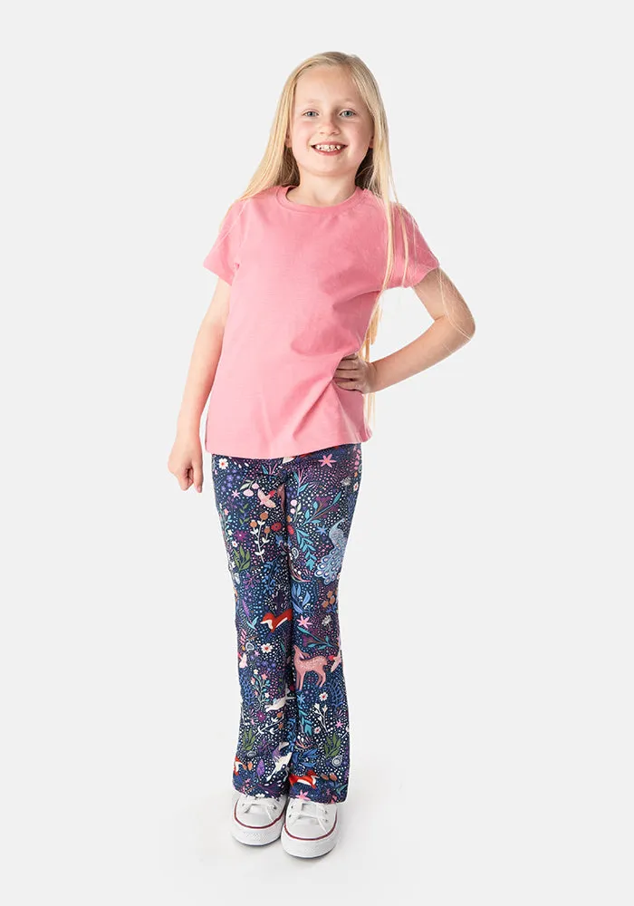 Children's Magical Woods Print Flare Leggings