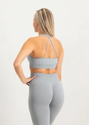 Flare Scrunch Bra - Grey