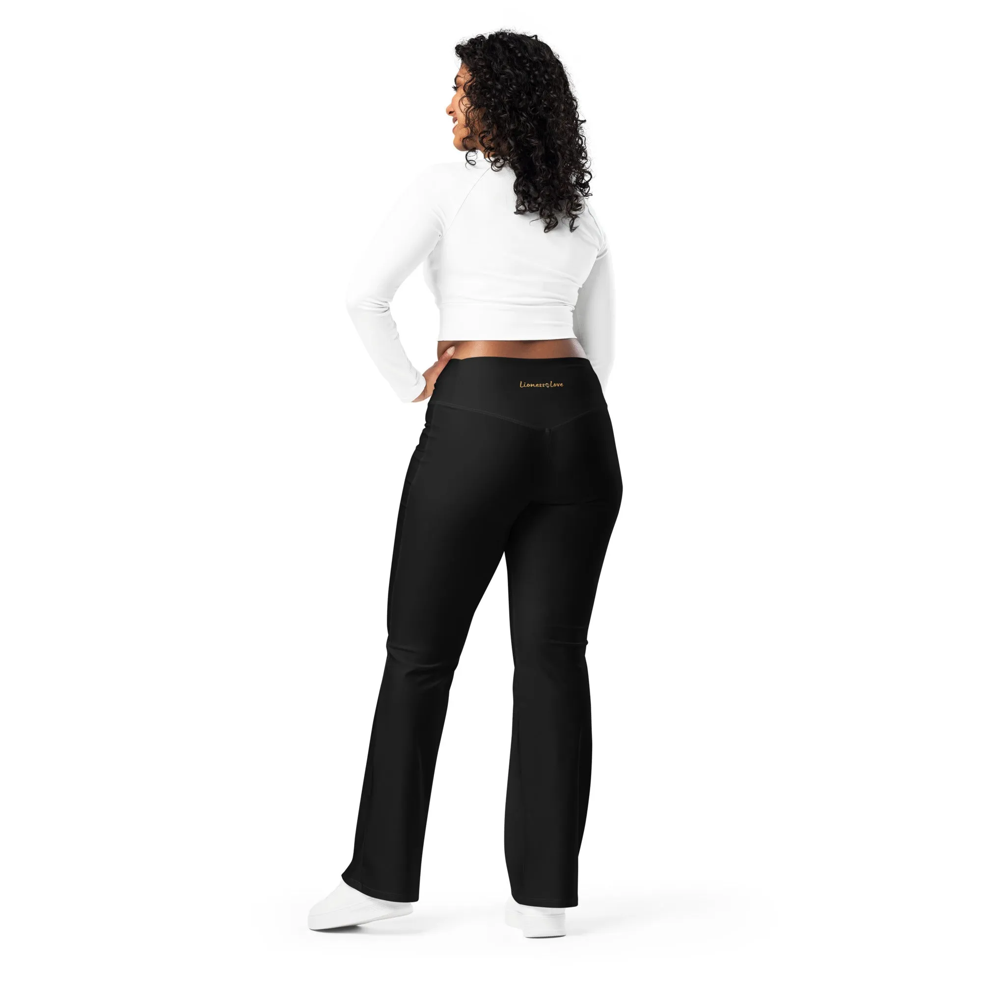 Flattering Black Flare leggings, lioness-love