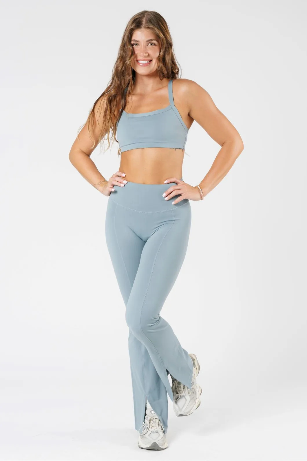 FormLux Front Slit Sculptseam® Plus Flare Legging 32" Mist