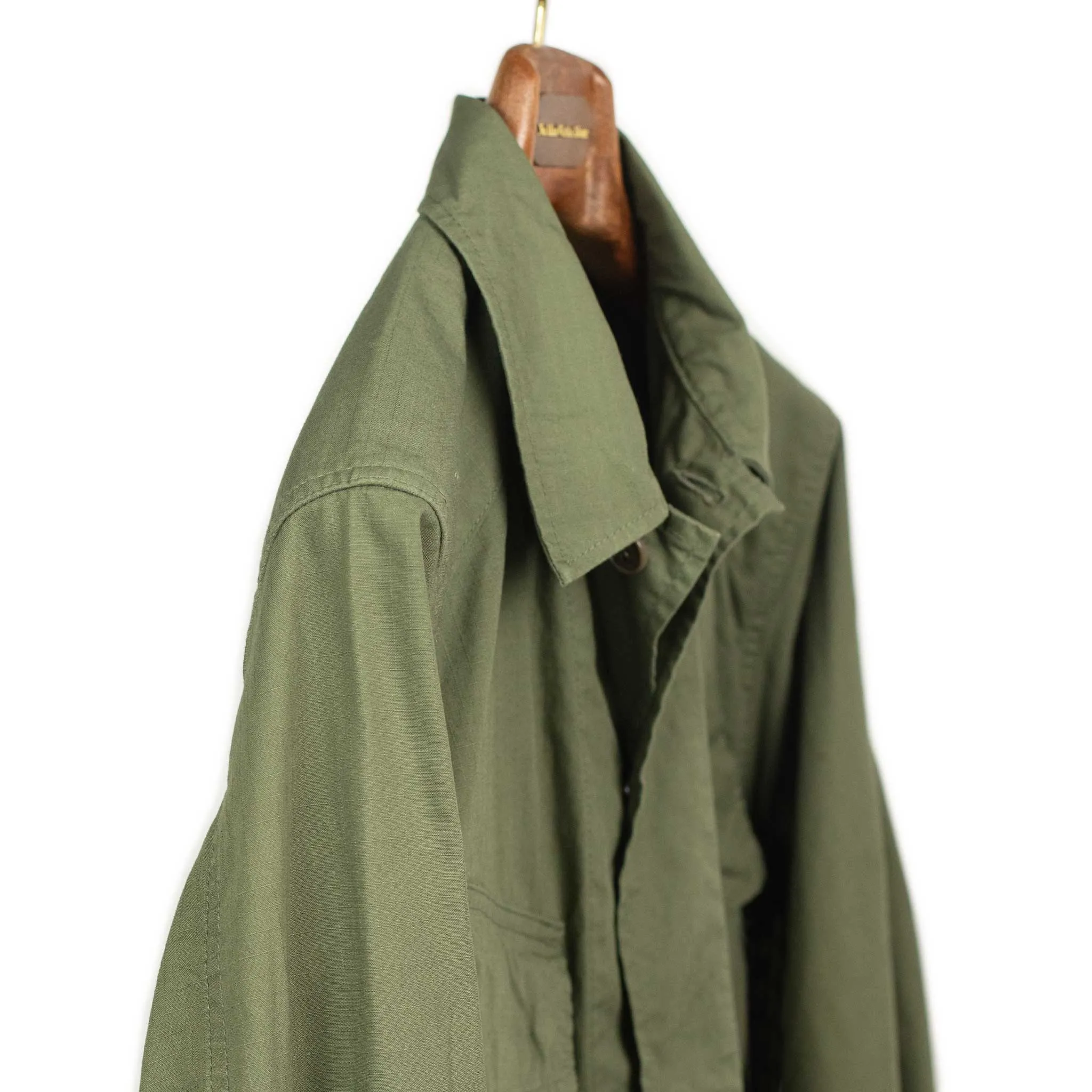 Jungle Jacket in olive green cotton ripstop