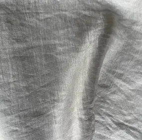 Mid-Weight Pewter Punch Shimmery Crinkled Cotton Blend Double-Cloth