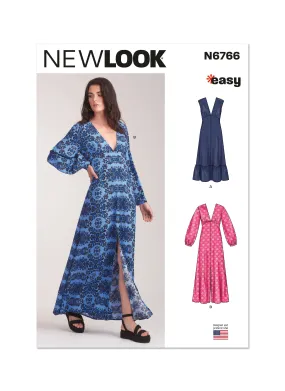 Newlook Pattern 6766 Misses' Dress