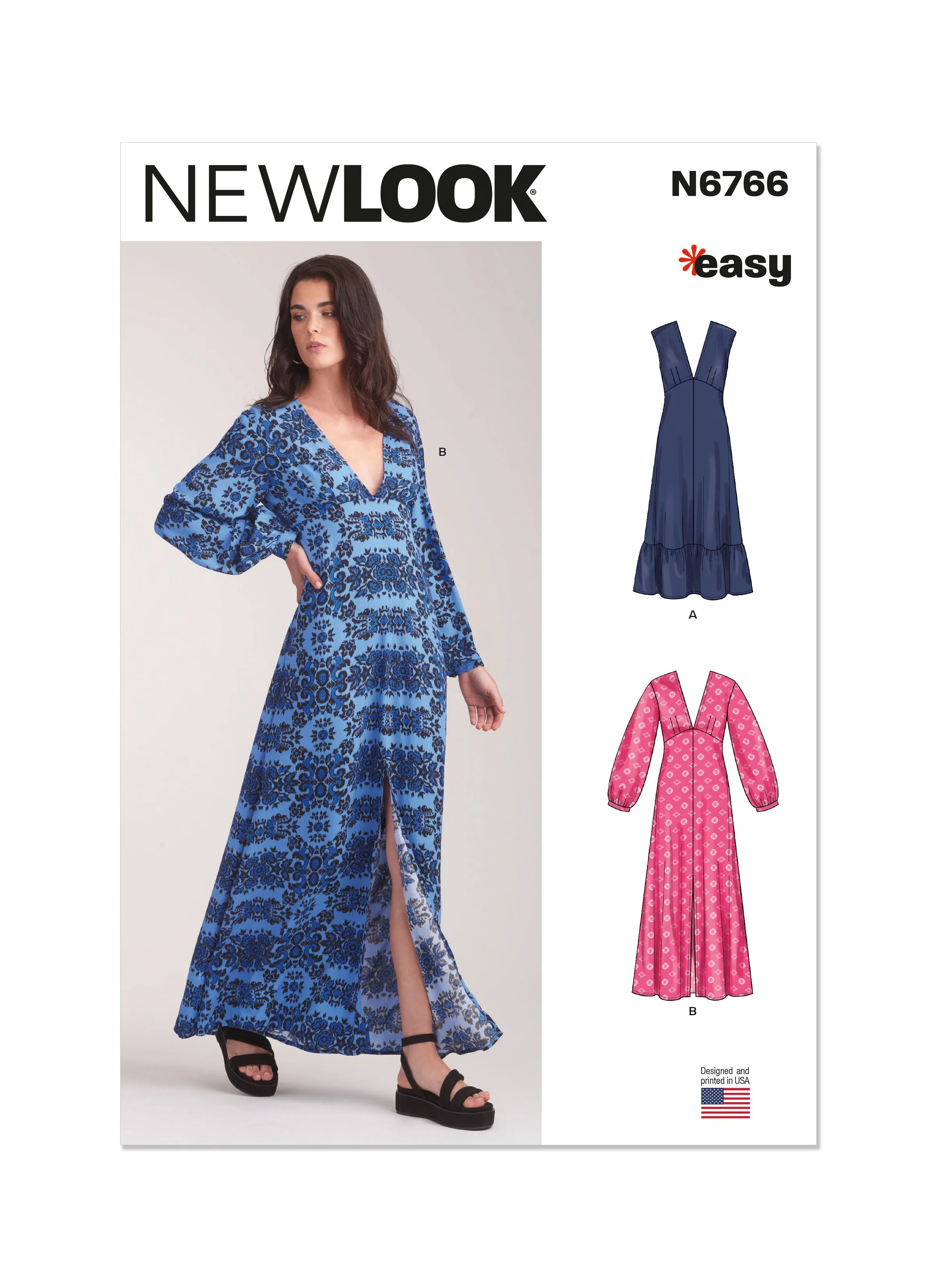 Newlook Pattern 6766 Misses' Dress