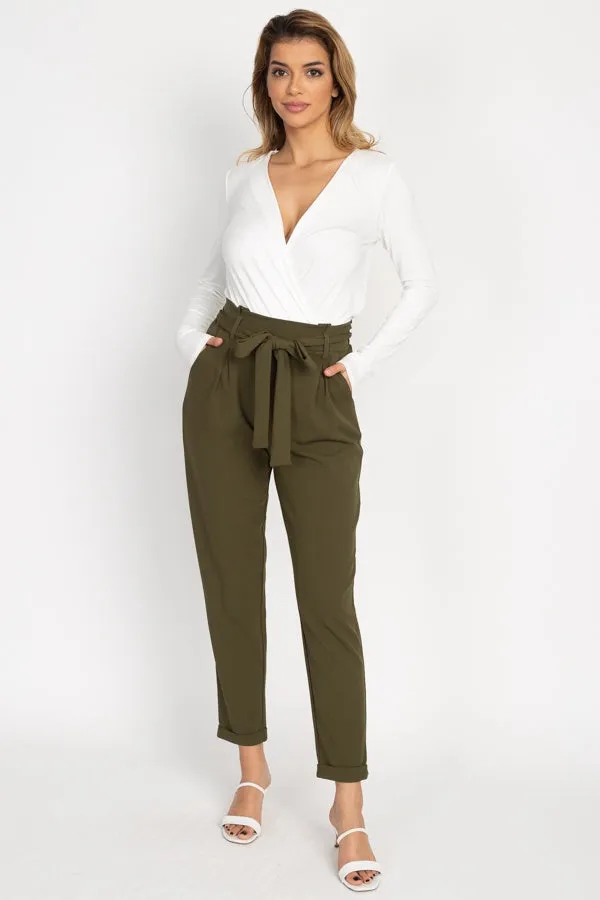 Paperbag Self Tie Pants