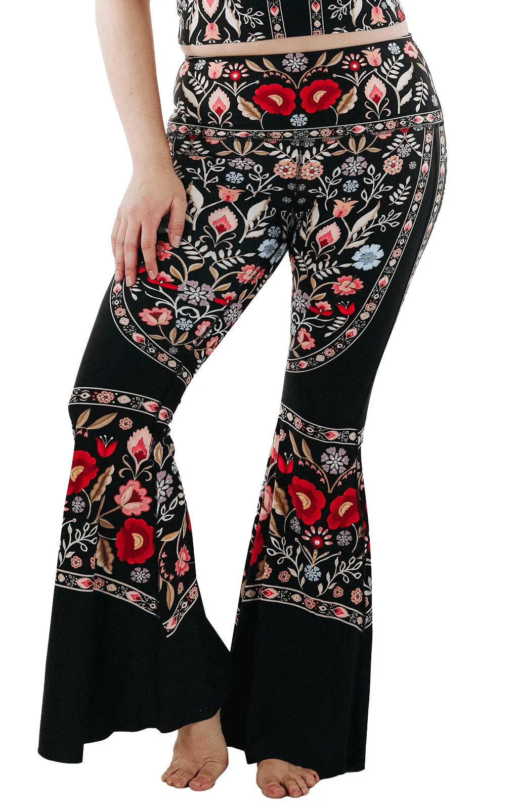 Rustica Printed Bell Bottoms by Yoga Democracy