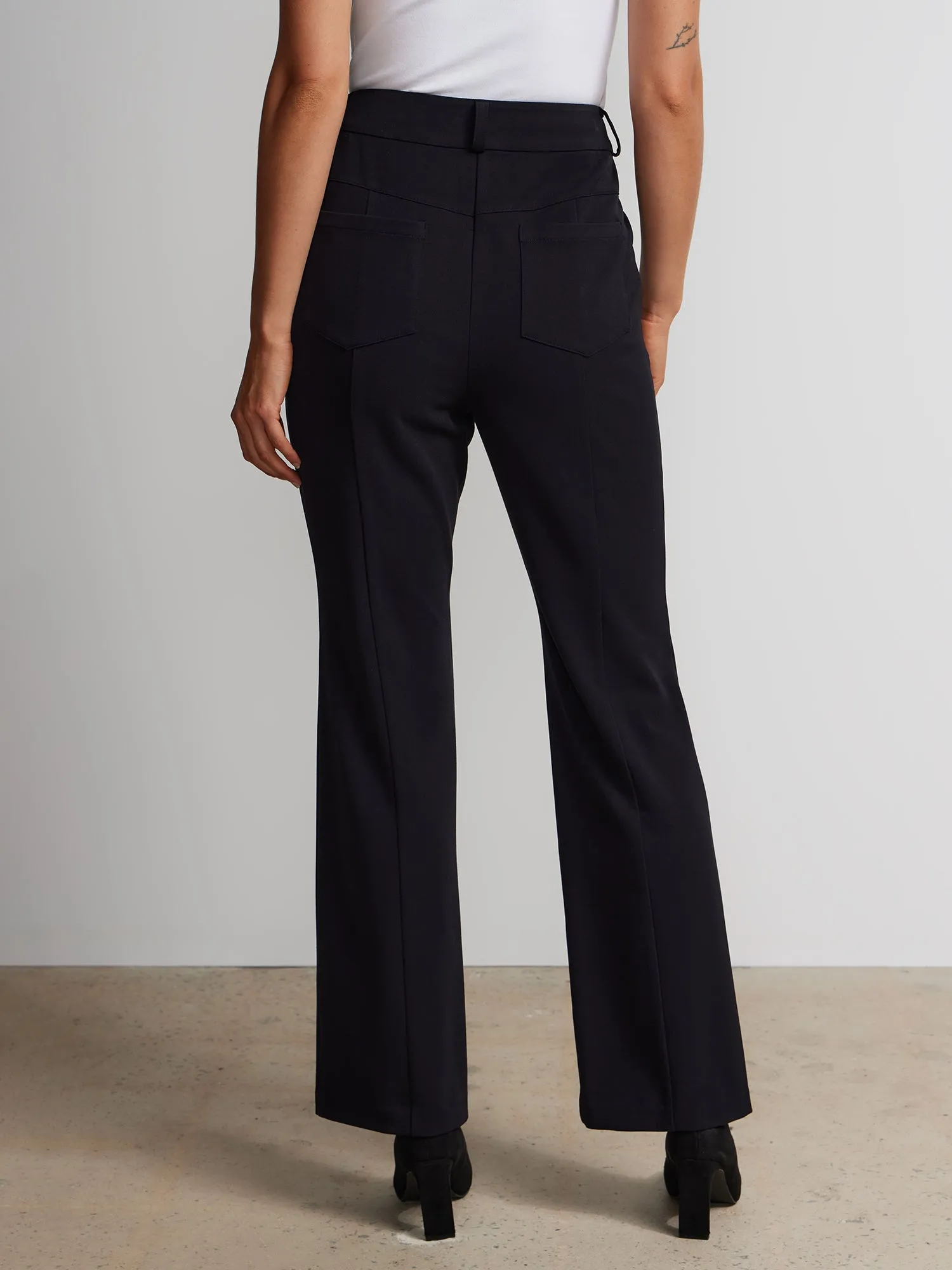 Seamed Slim Bootcut Pant