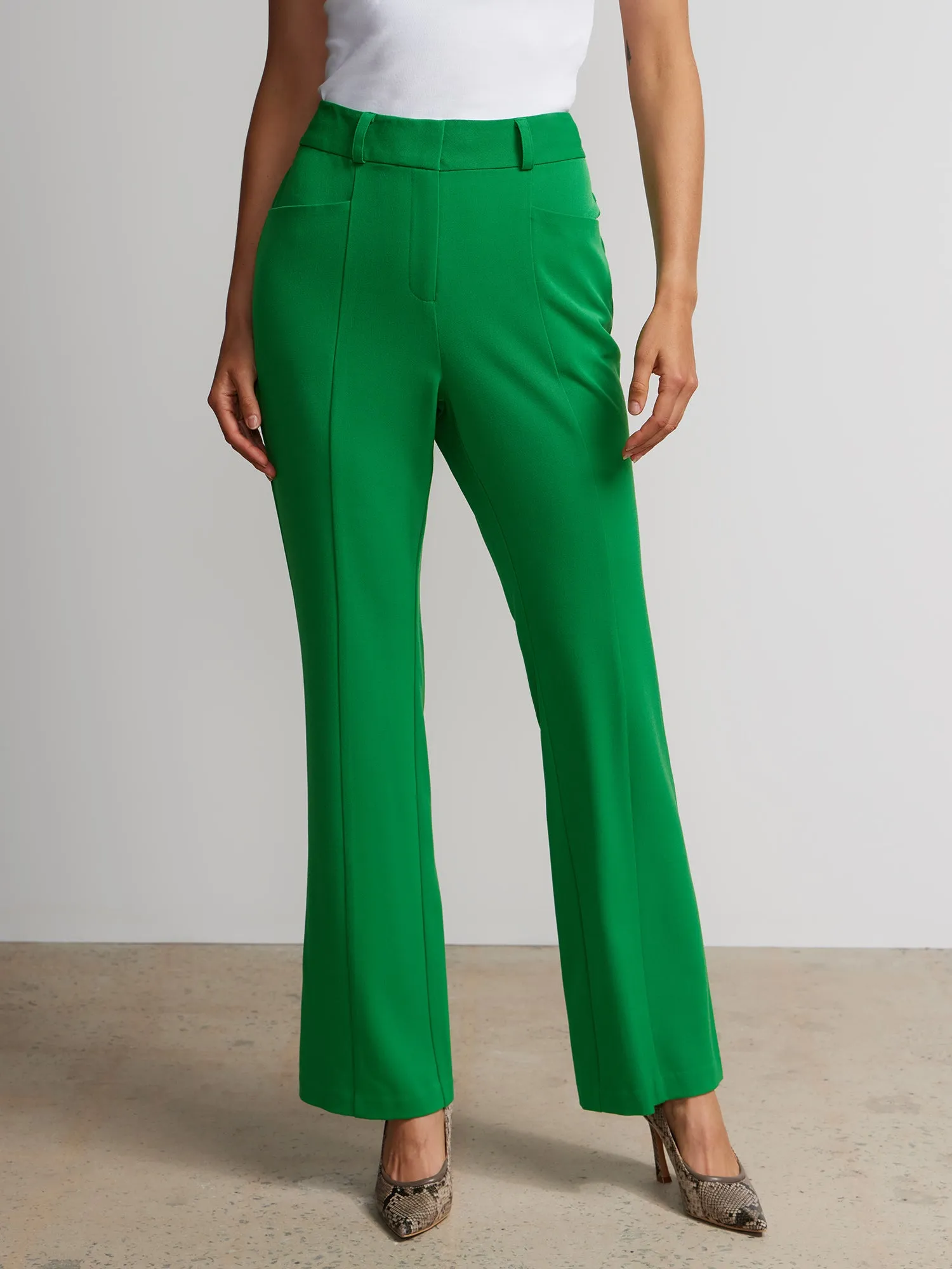 Seamed Slim Bootcut Pant