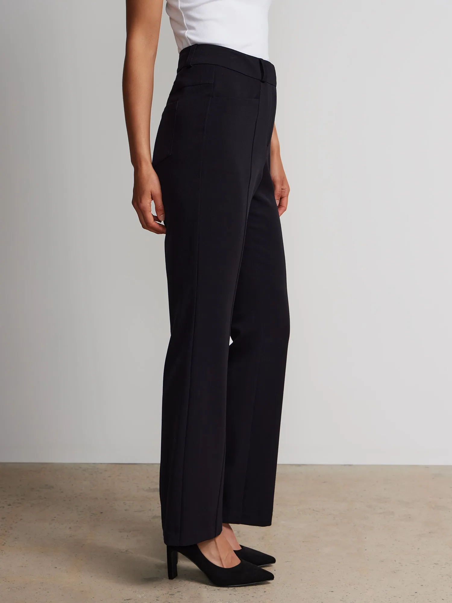 Seamed Slim Bootcut Pant