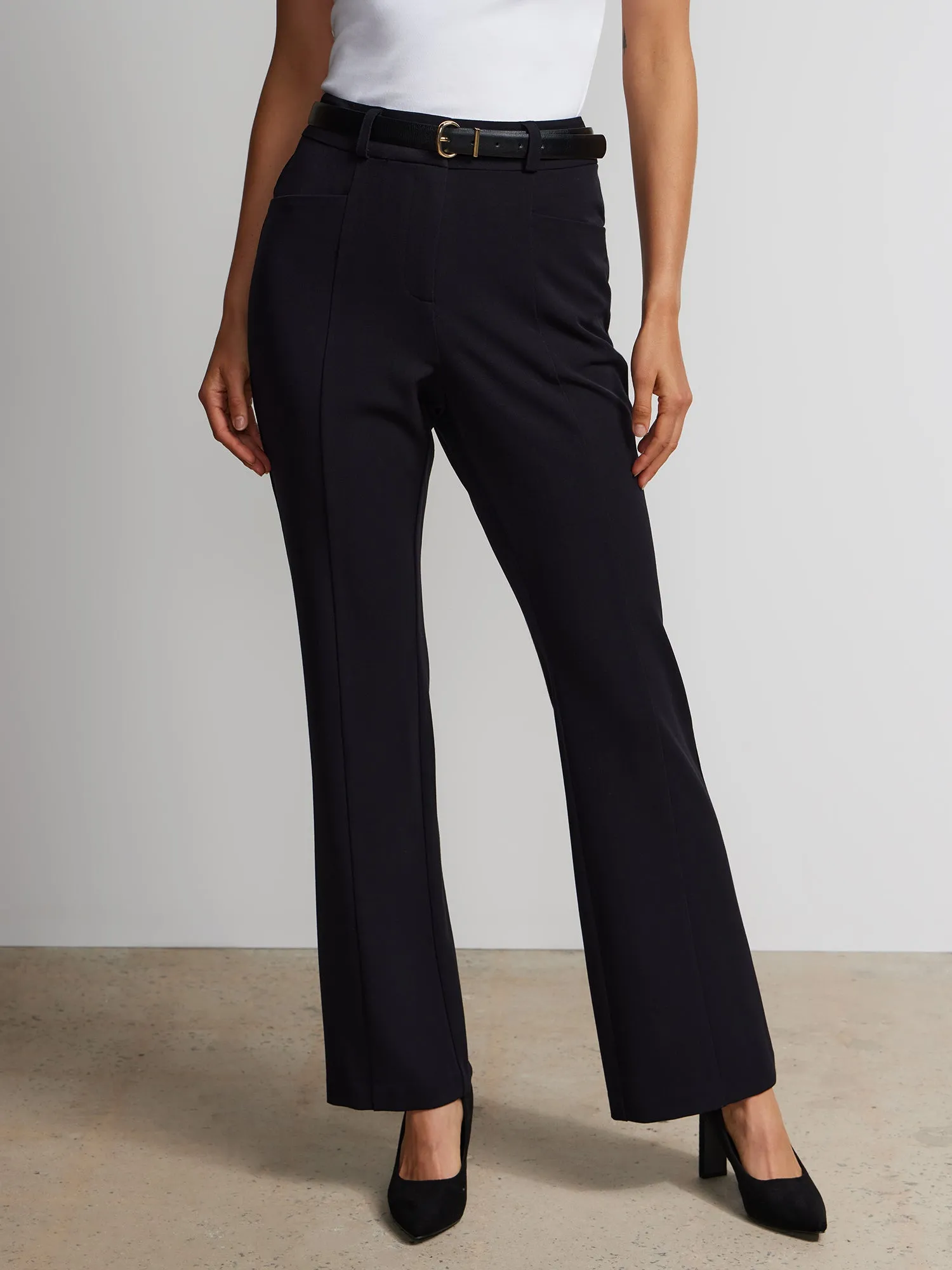 Seamed Slim Bootcut Pant