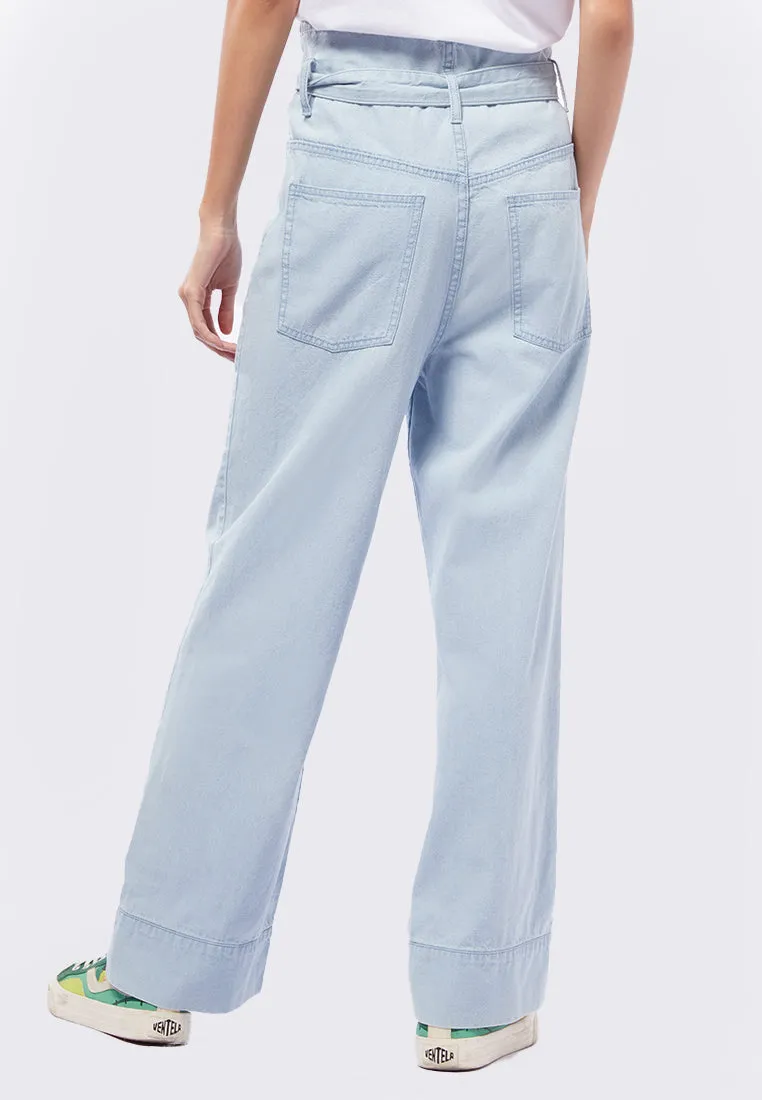 Super Highwaist Paperbag Denim Pants