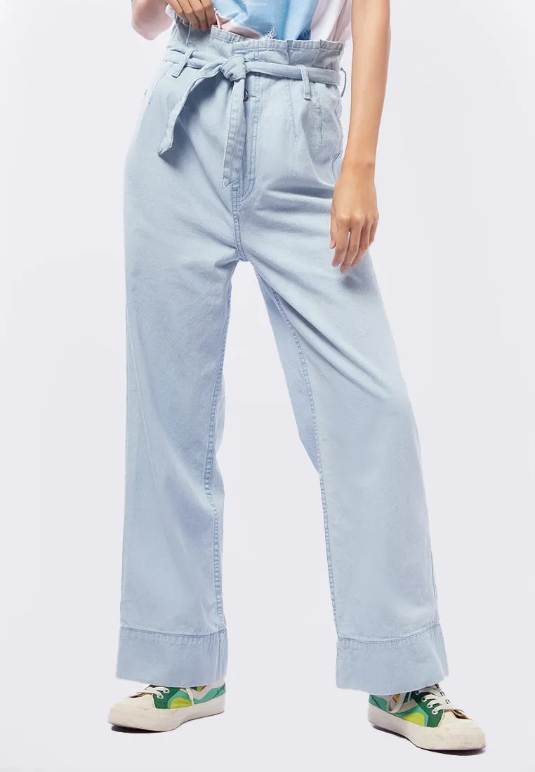 Super Highwaist Paperbag Denim Pants