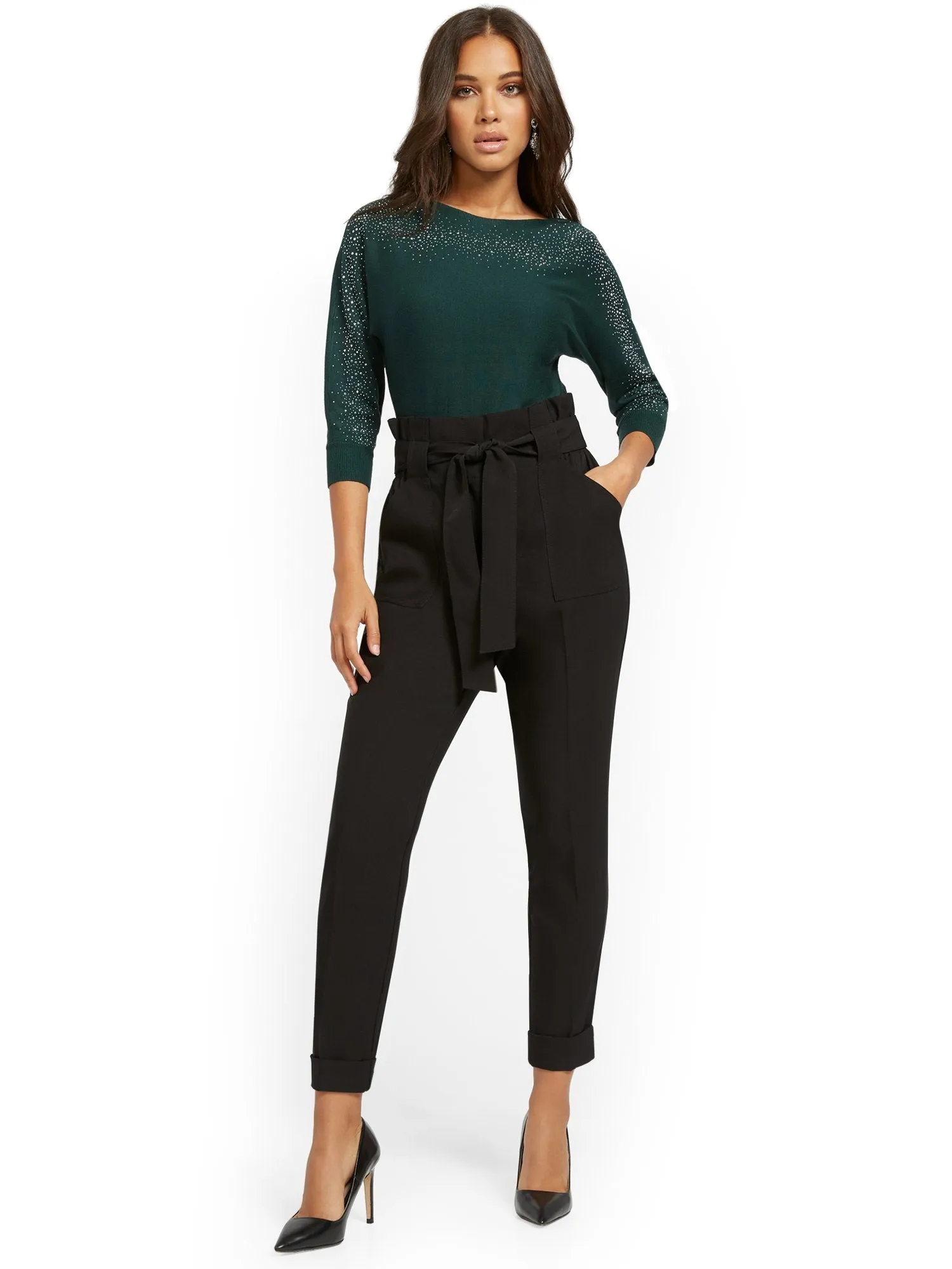 Tapered Leg Ankle Pant