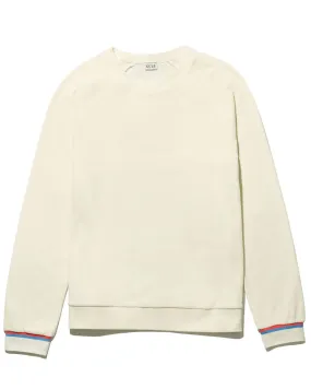 The Velour Franny Pullover in Cream