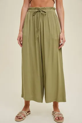 Wide Leg Paperbag Pant