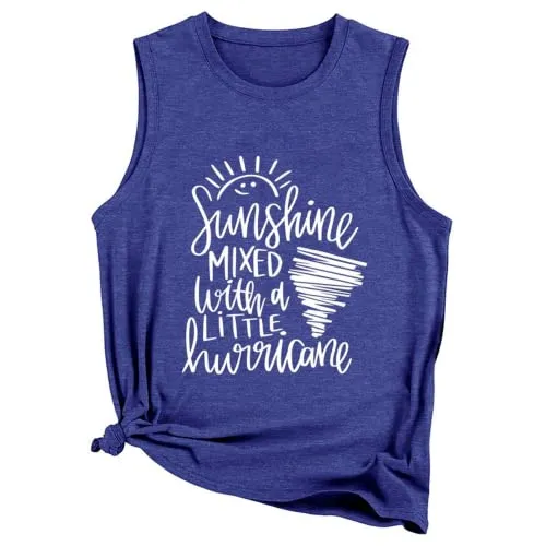 Women Sunshine Hurricane Tank Sunshine Mixed with A Little Hurricane Shirt