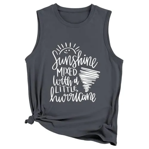 Women Sunshine Hurricane Tank Sunshine Mixed with A Little Hurricane Shirt