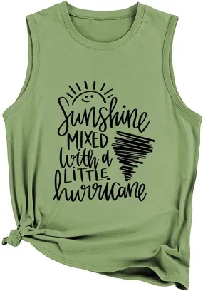 Women Sunshine Hurricane Tank Sunshine Mixed with A Little Hurricane Shirt